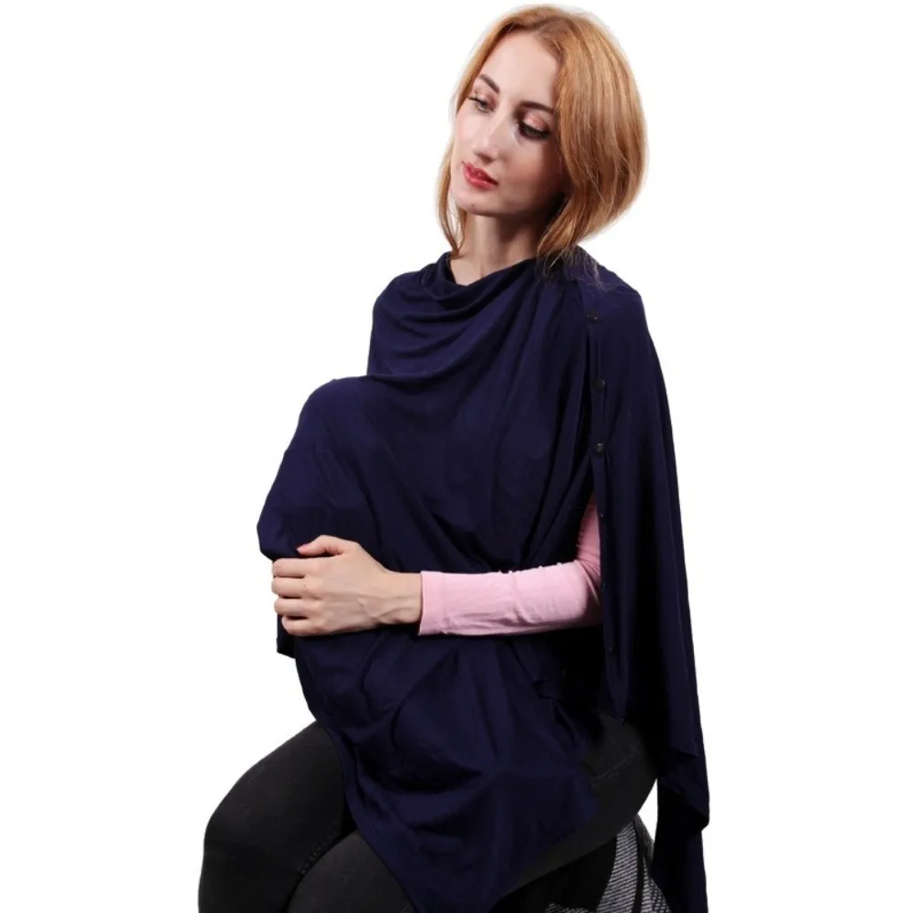 مريحة الأم التمريض يغطي لينة زر التمريض وشاح القطن قابل للتعديل الأم منشفة التمريض تغذية الملابس #2