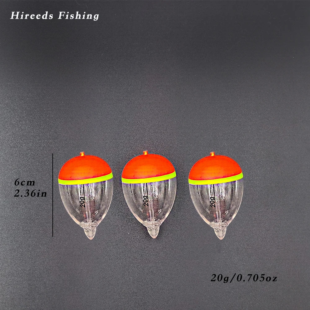 3 PCS Hireedsfishing Plastic Float Slip Plastic Float Bobber Multi-Coloured  view 5