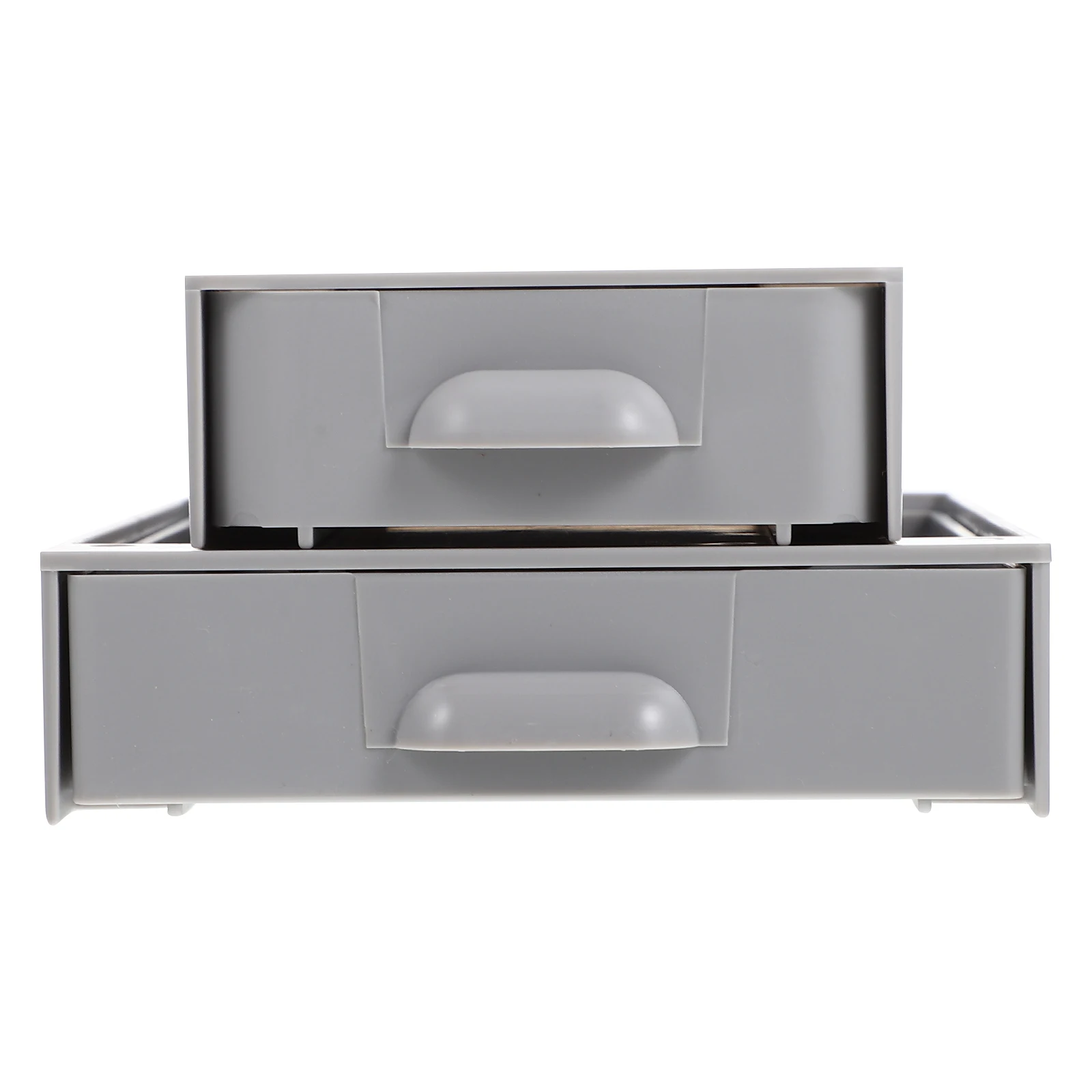 

2Pcs Desk Box Hidden Drawer Office Hidden Desk Bottom Storage Box Drawer ganizer ABS Study School Supplies