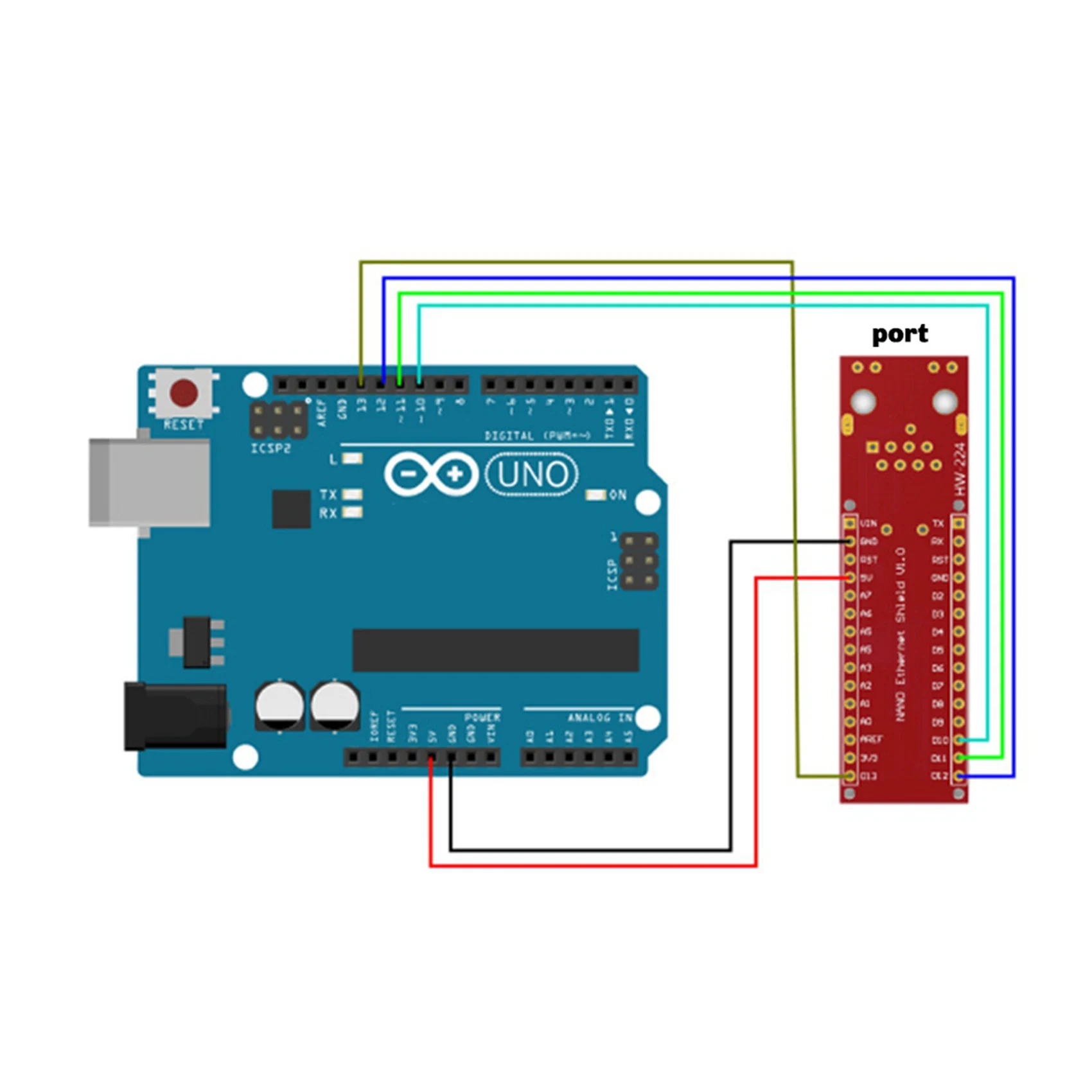 B44C 3X For Arduino Nano ENC28J60 Ethernet Shield V1.0 For Arduino Compatible Nano 3.0 RJ45 Network Module