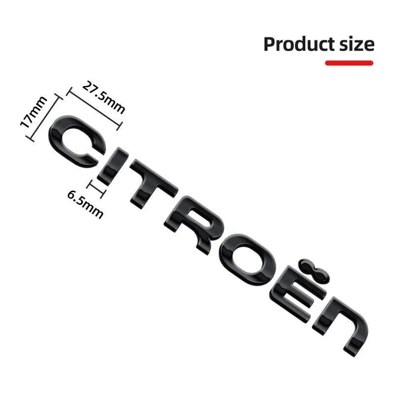 ABS سيارة الخلفي الجذع شارة رسالة ملصق لسيتروين كسارا C3 بيكاسو اليزيه بيرلينجو C4 سيجا Aircross C5 شعار اكسسوارات #4