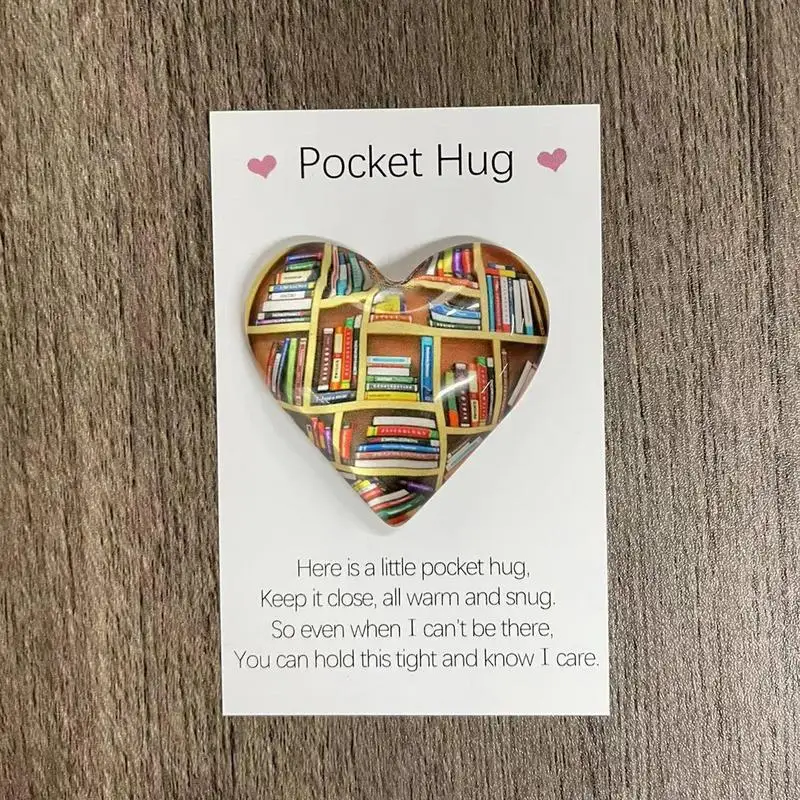 Pocket Heart Encourage Card Heart Pocket Special Decoration Hug Cute Pocket Encourage Creative Ornament For Her Him Long