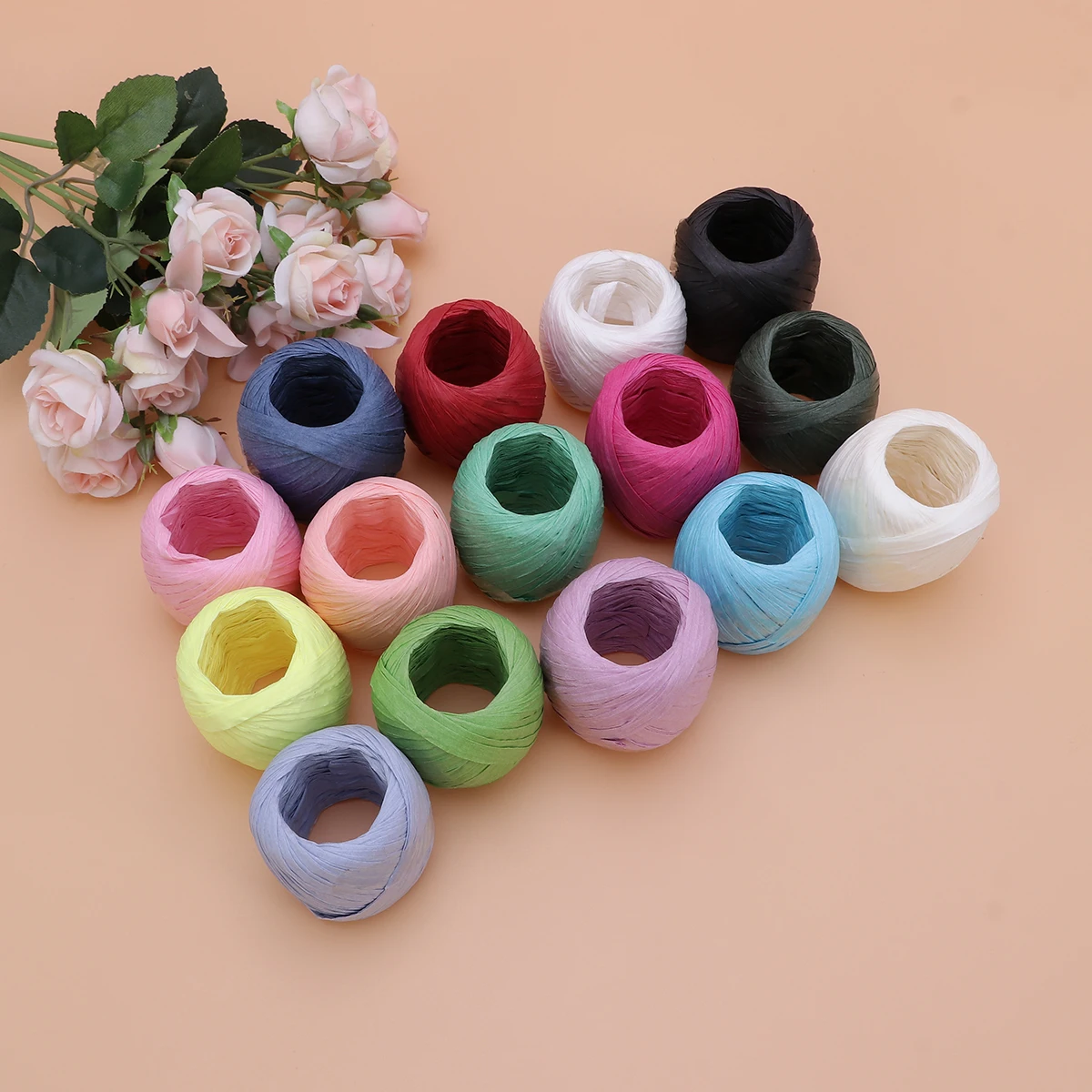 

15PCS Paper Eco friendly Safe Multicolor Craft Teaching Tool for Kids Paper Bundling Rope Students H made Projects