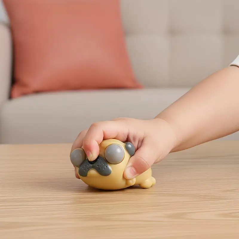 Creative Funny Eyeball Burst Squeeze Eye Toy Love Sleeping Dogs Pinch Toys Adult Kids Stress Relief Sensory Toys Doll Toy