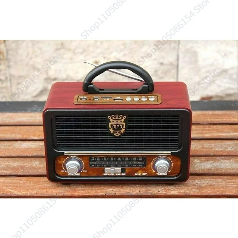 Retro radio High quality multi-function radio Three-band remote control U disk card Bluetooth player
