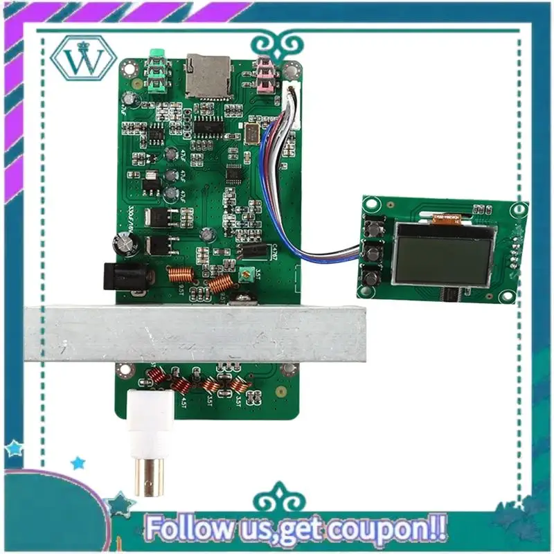 

A75Q-LED комплект модуля дисплея стерео цифровая частота PLL 15WFM передатчик радио многофункциональный светодиодный модуль прочный простой в установке