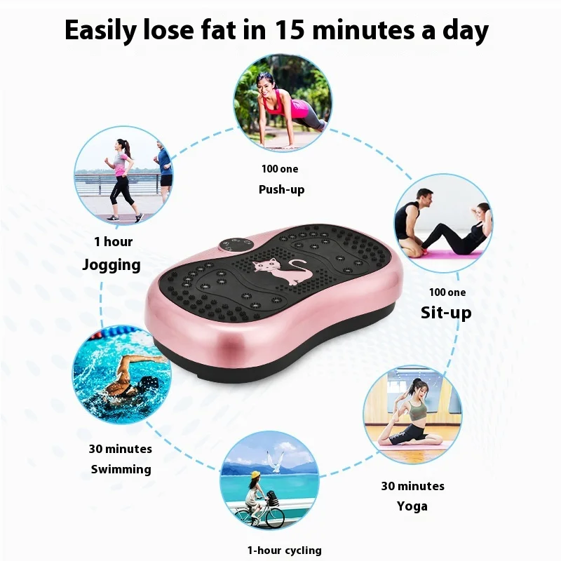 Sports Fitness Equipment Fat-Shedding Rhythm Machine Effective for Abdominal Fat Vibration Platform vibration machine exercise