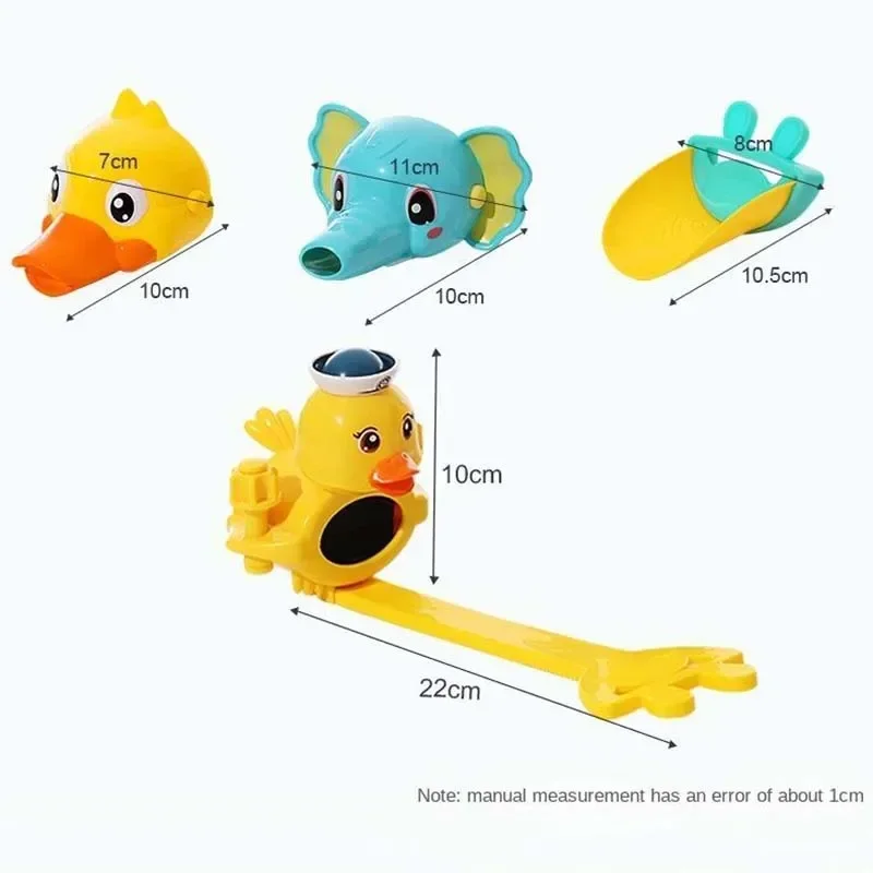 Shower Accessories Cartoon Duck Kitchen Convenient Device for BabyWashing Faucet Extender for Kids Hand Washing in Bathroom Sink