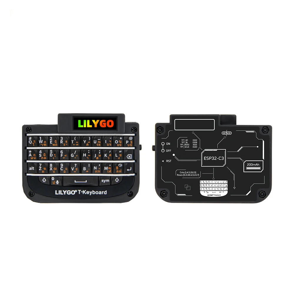 T-Keyboard TFT LCD Screen ESP32-C3 Mini Keyboard 2.4G WIFI Bluetooth-compatible Wireless Keypad DIY for Phone Pad