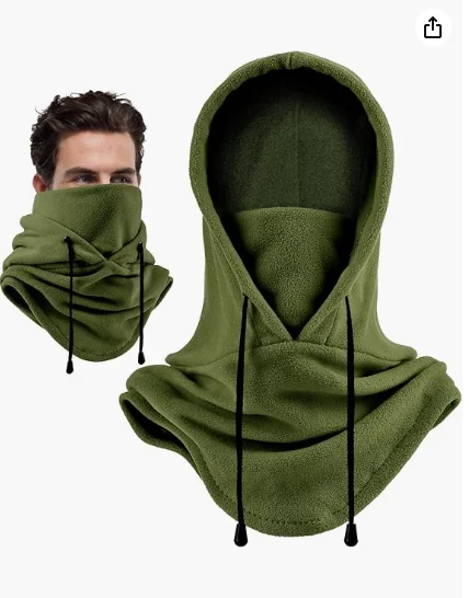 

Зимняя термотеплая шея, уличная флисовая Балаклава, шарф, лыжная маска для лица, шапка-снуд с капюшоном, ветрозащитная теплая велосипедная кепка