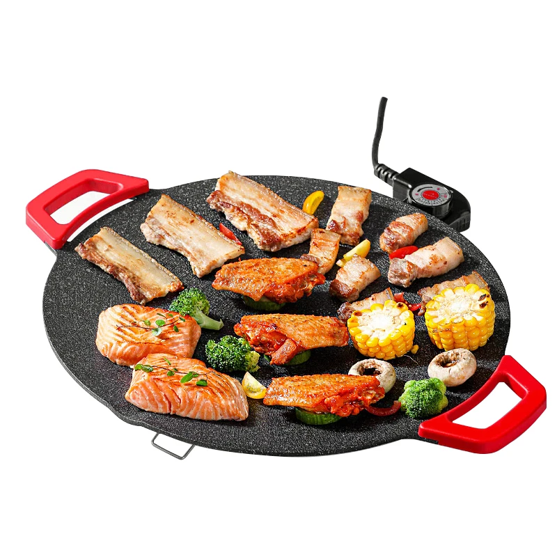 

Household Electric Oven Smokeless Non-Stick BBQ Machine Electric BBQ Tray Aluminum