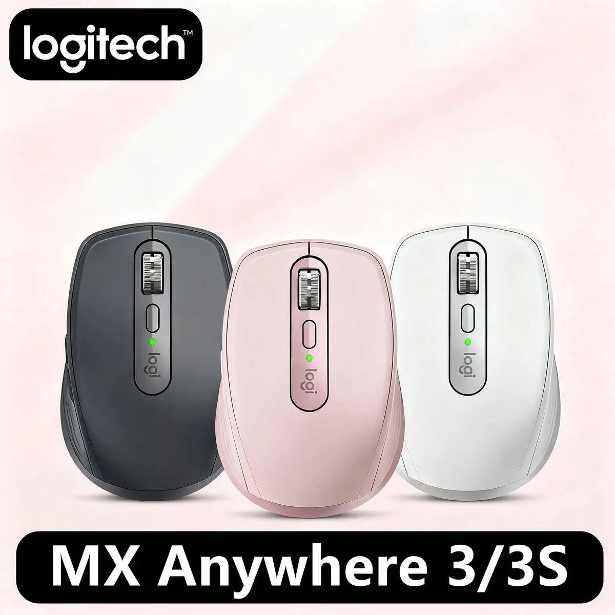

Logitech MX Anywhere 3S Wireless Mouse, 8000 DPI Darkfield, MagSpeed, Logi Bolt, 10m, USB-C Fast Charge, Mac