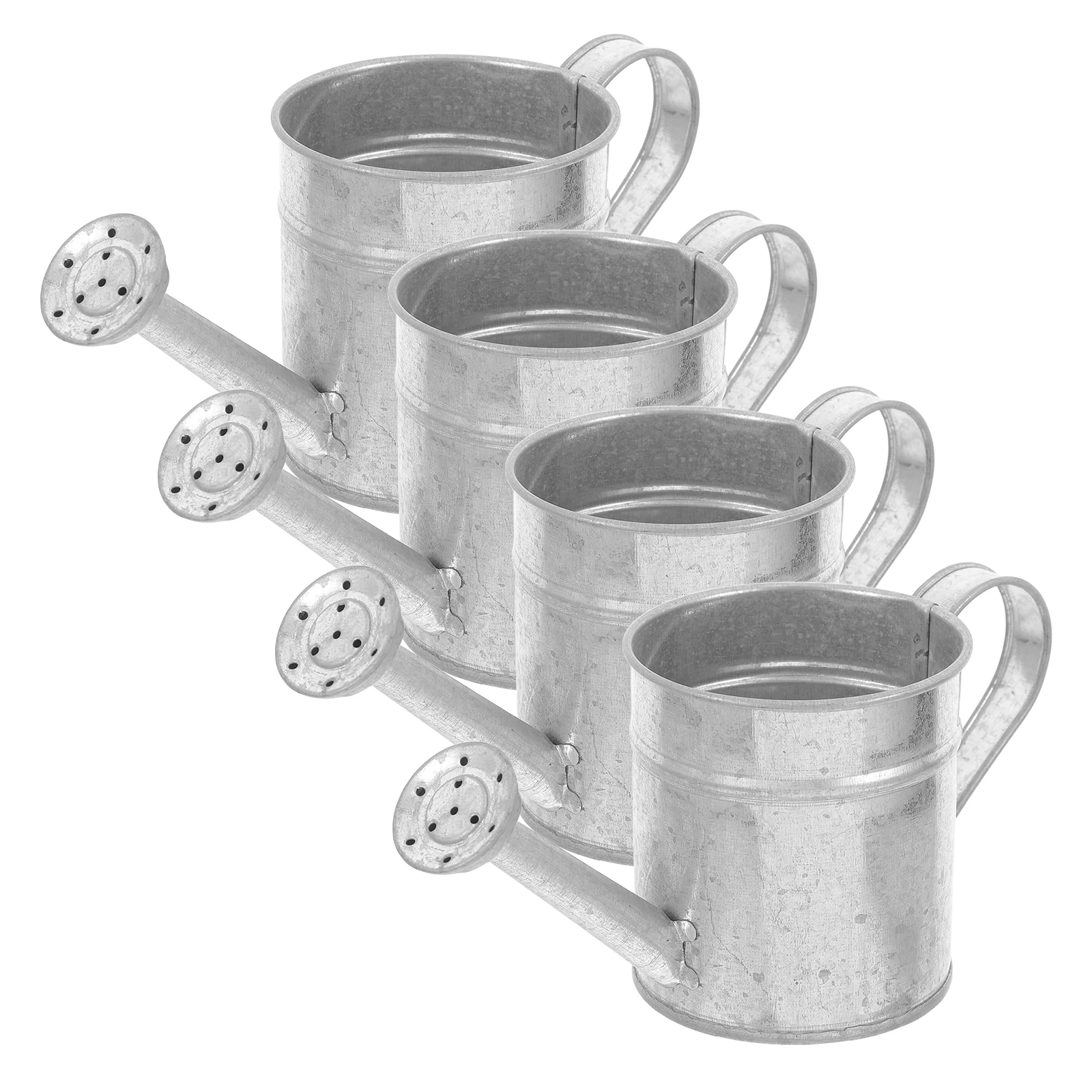 

4 Pcs Small Iron Bucket Flowerware Arrangement Vase Floral Buckets Decorative Farmhouse Vases Container Classroom
