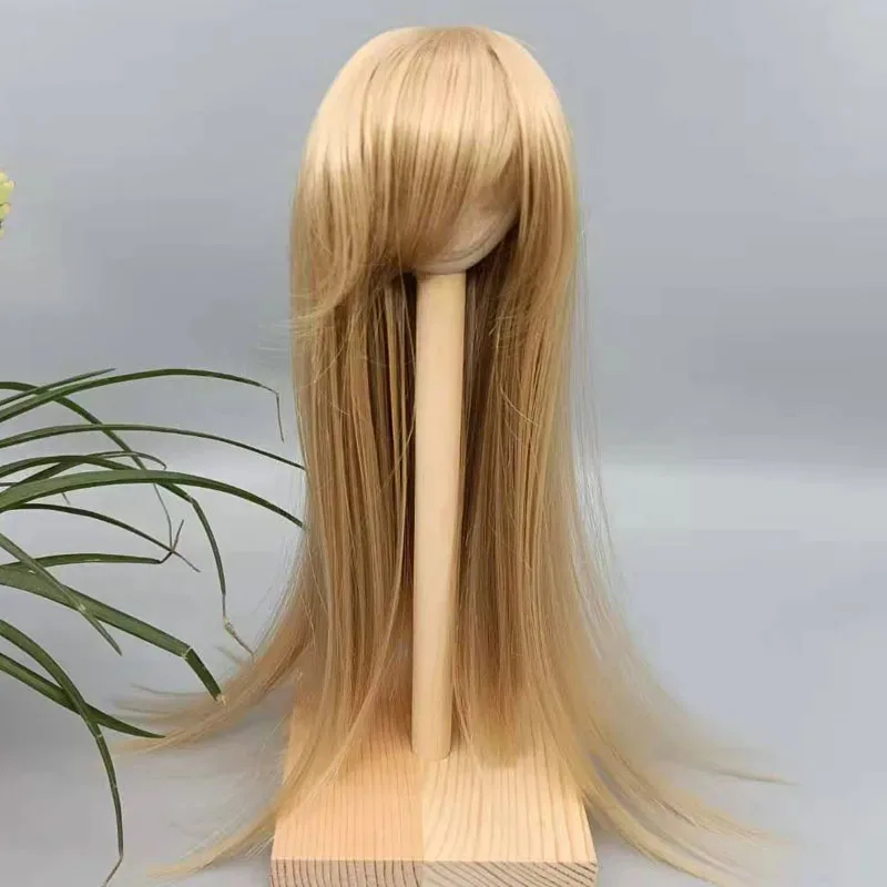 باروكة BJD SD مقاس 1/3 1/4 1/6 1/8 1/12، شعر من الألياف المقاومة للحرارة العالية، إكسسوارات باروكة الدمى