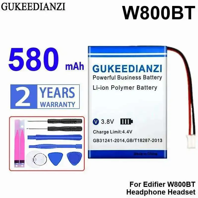 

Reliable Replacement For Edifier W800BT Headphone Headset Earphone Battery 580mAh