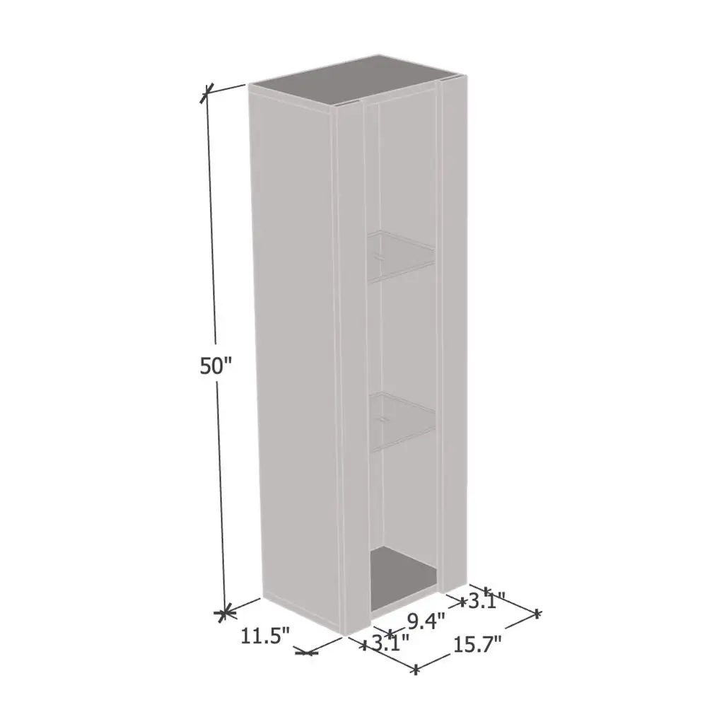 Freestanding Bookcase Cabinet with 16-Color LED Light & High Gloss Finish, 47.2x13.8x70.9in, Black, Customized