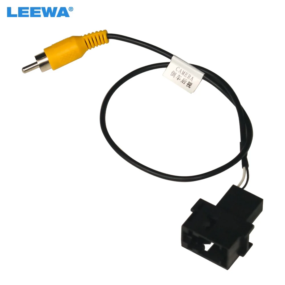 LEEWA Car Rear Reverse Camera Retention Cable Adapter For Ford Head Unit With 12pin Reverse Camera Interface