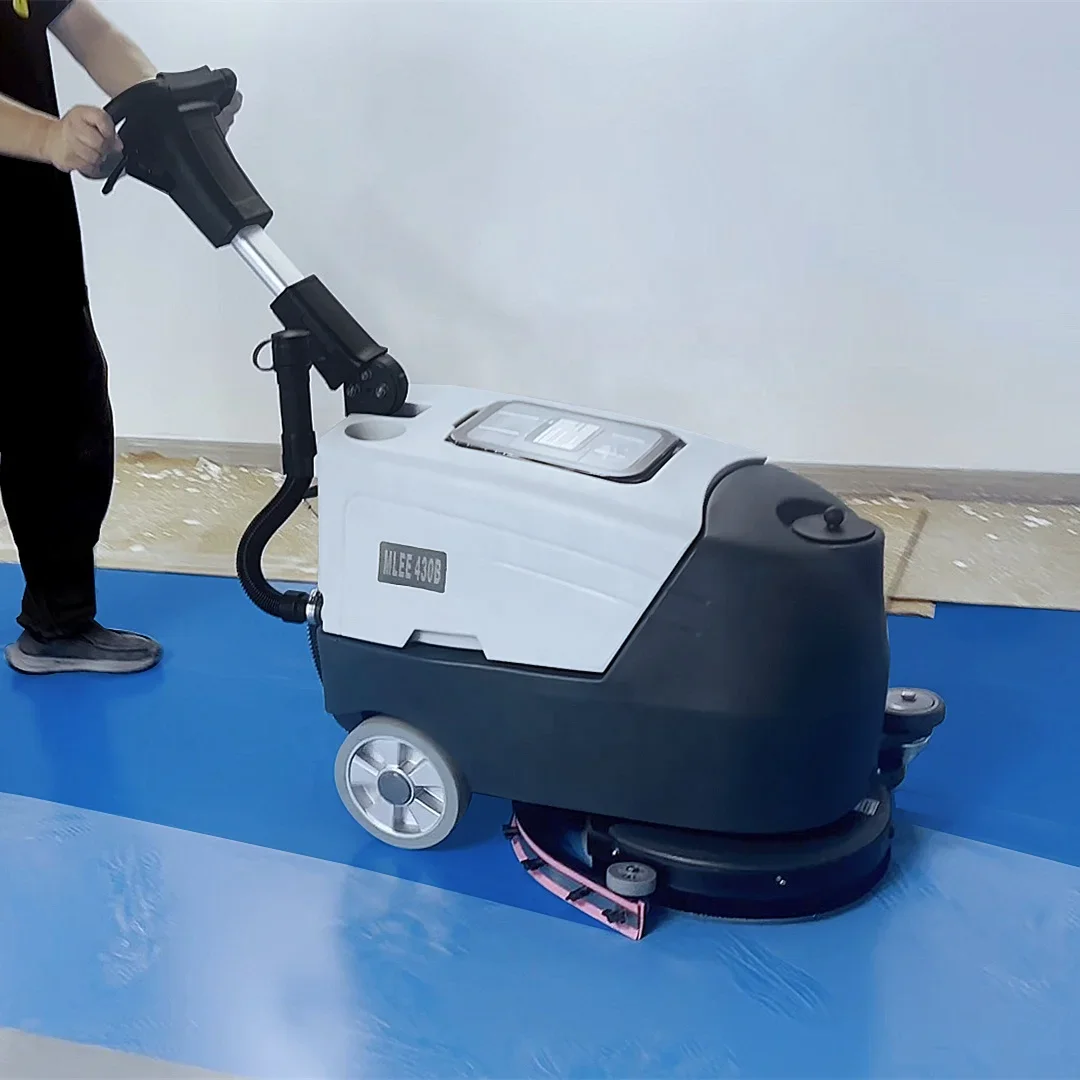 MLEE430B Walk Behind Small Floor Sweeper Machine Compact Warehouse Factory Mini Floor Scrubber