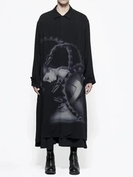 FANTASTION original design UNSIXE Oversized shirts long sleeve men's shirts mens designer clothes korean dongdaemun Harajuku