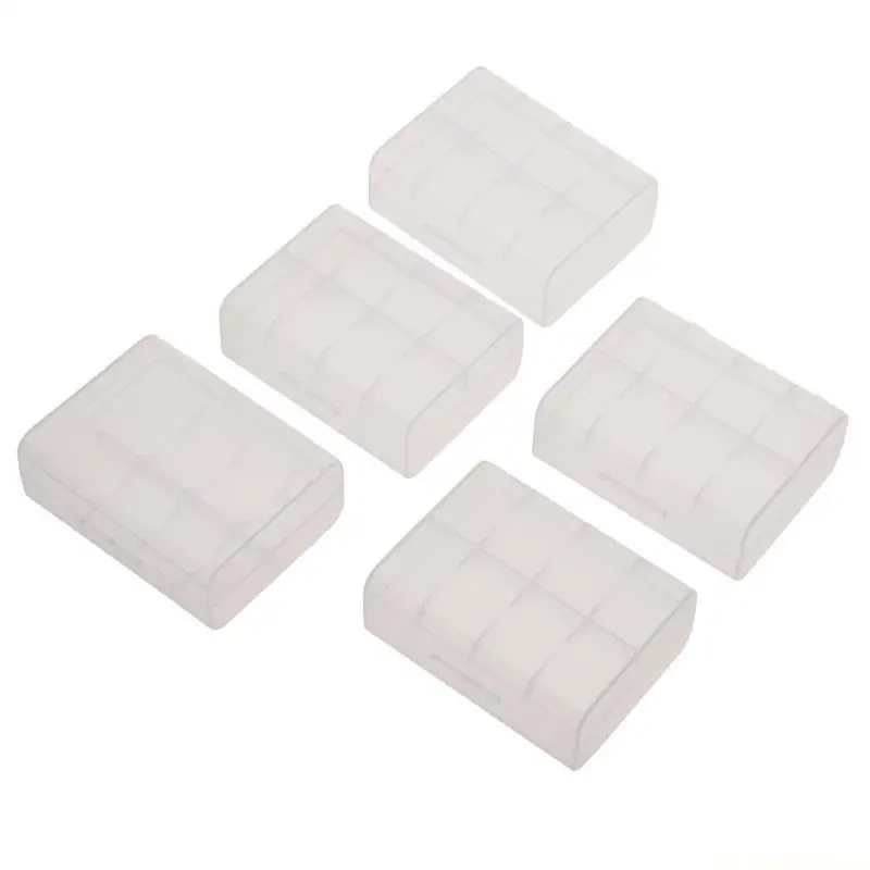 E56B Clear Battery Storage Case for 2x26650 Batteries Container Protect Your Batteries, Prevent Short Circuit and Dust