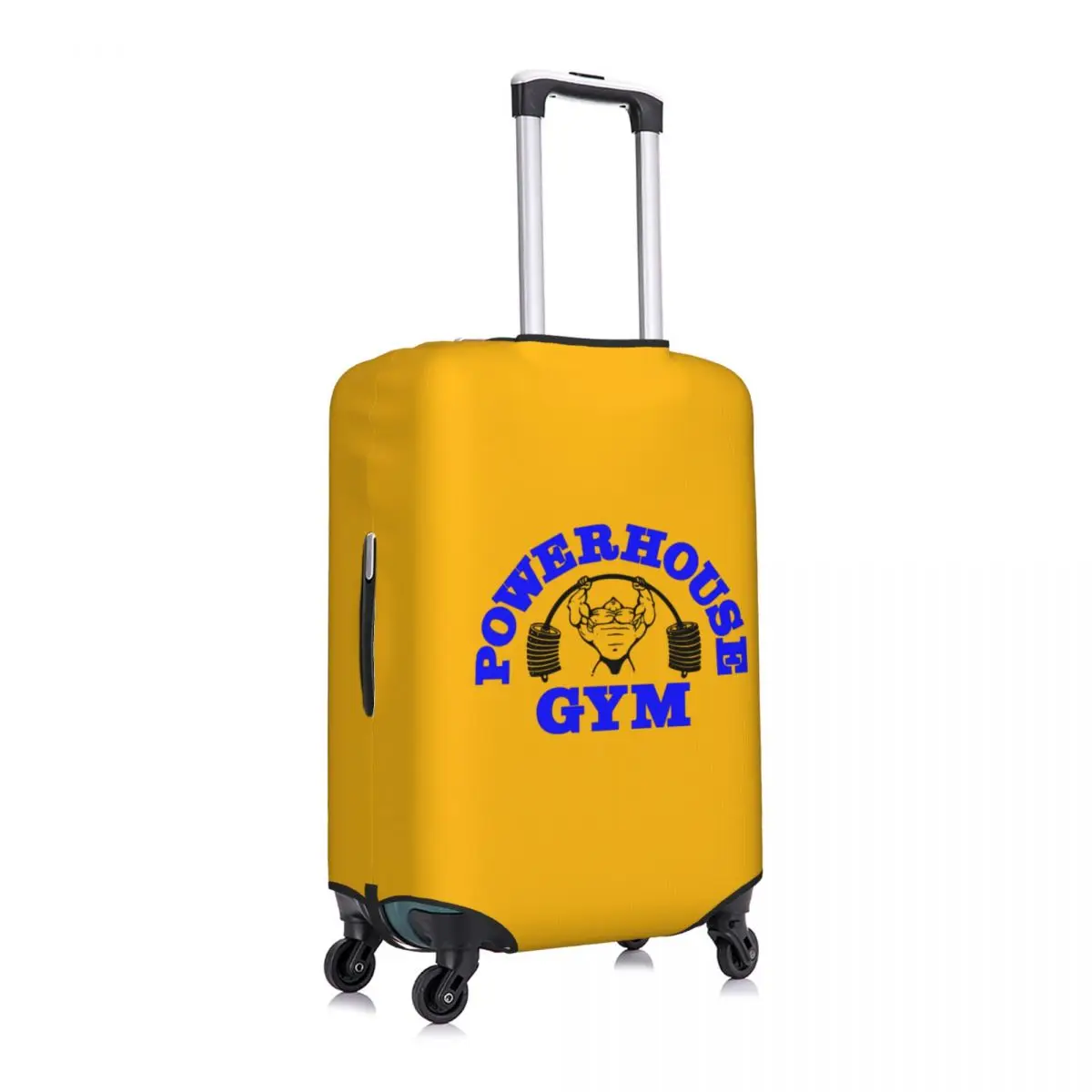 Custom Fashion Powerhouse Gym Luggage Cover Protector Washable Bodybuilding Fitness Travel Suitcase Covers