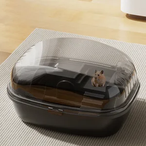 Hamster Great Lồng trong suốt Mở mở cửa môi trường sống của Hamster Môi trường sống cho thỏ Gerbils Ouro Chuột động vật nhỏ 8 Doanh số bán đất chính cho Hamster - №2