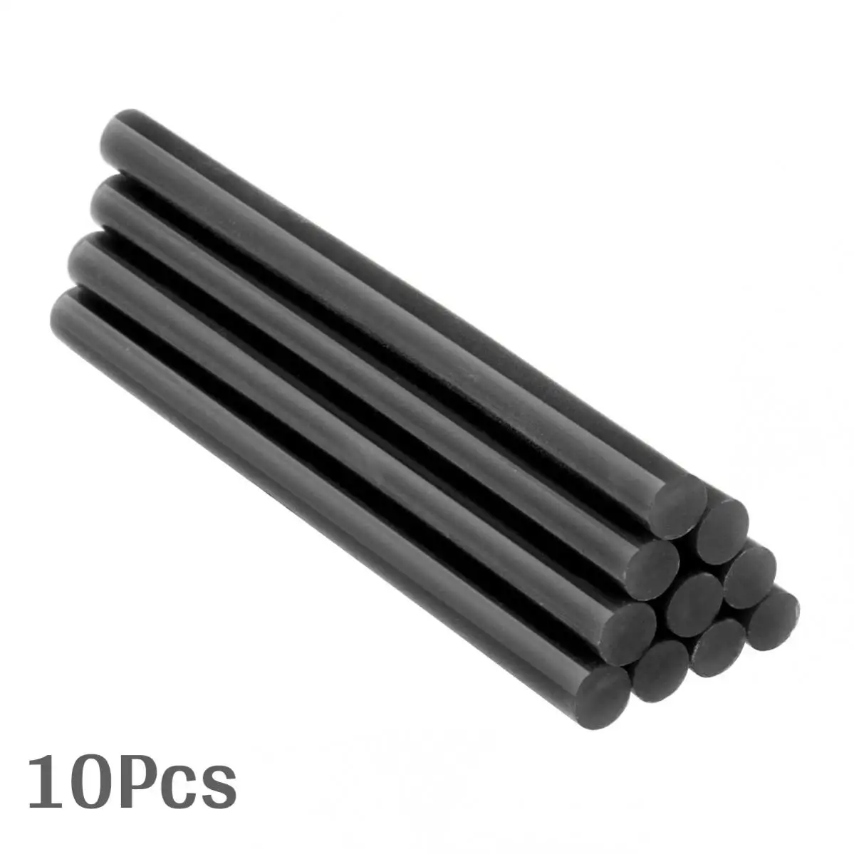 5 Stück 10 Stück schwarze Heißklebestifte 7 mm x 100 mm selbstklebende Heim-DIY-Werkzeuge für Heißklebepistole, Bastelalbum, Reparatur, Klebestift