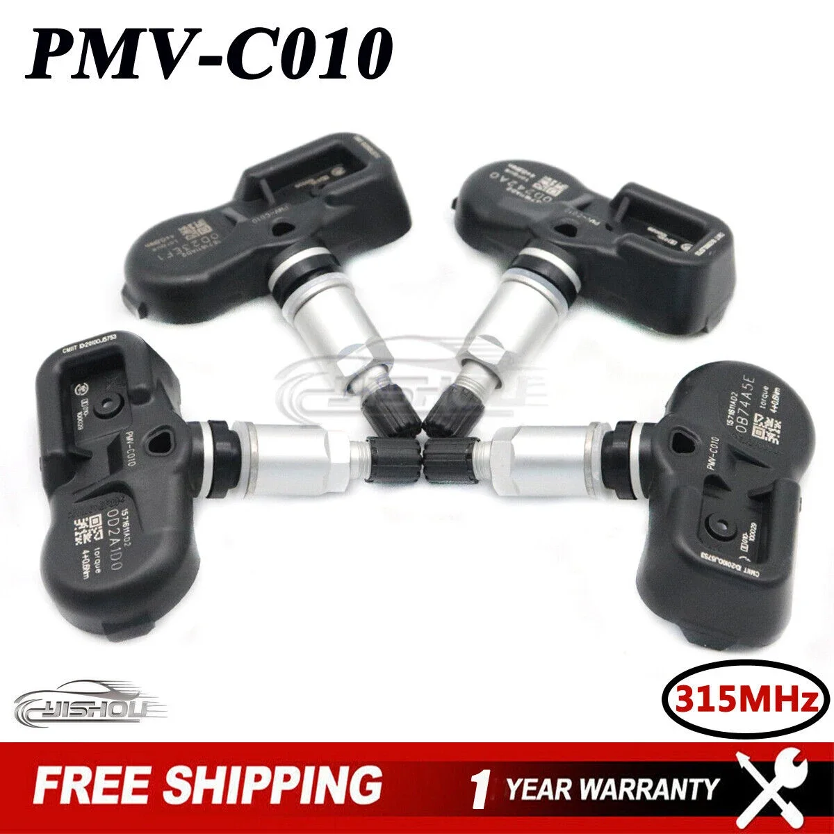 

TPMS PMV-C010 Tire Pressure Monitor Monitoring Sensor for Lexus ES200 ES250 GS250 GS450h IS250 315Mhz 42607-06020 42607-30100
