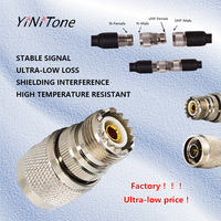 N-male to UHF-Female RF Coax Adapter SL16-N K-J Connector for GMRS Base Antenna Analyzer Repeater PL259 SO239 Coaxial Cable