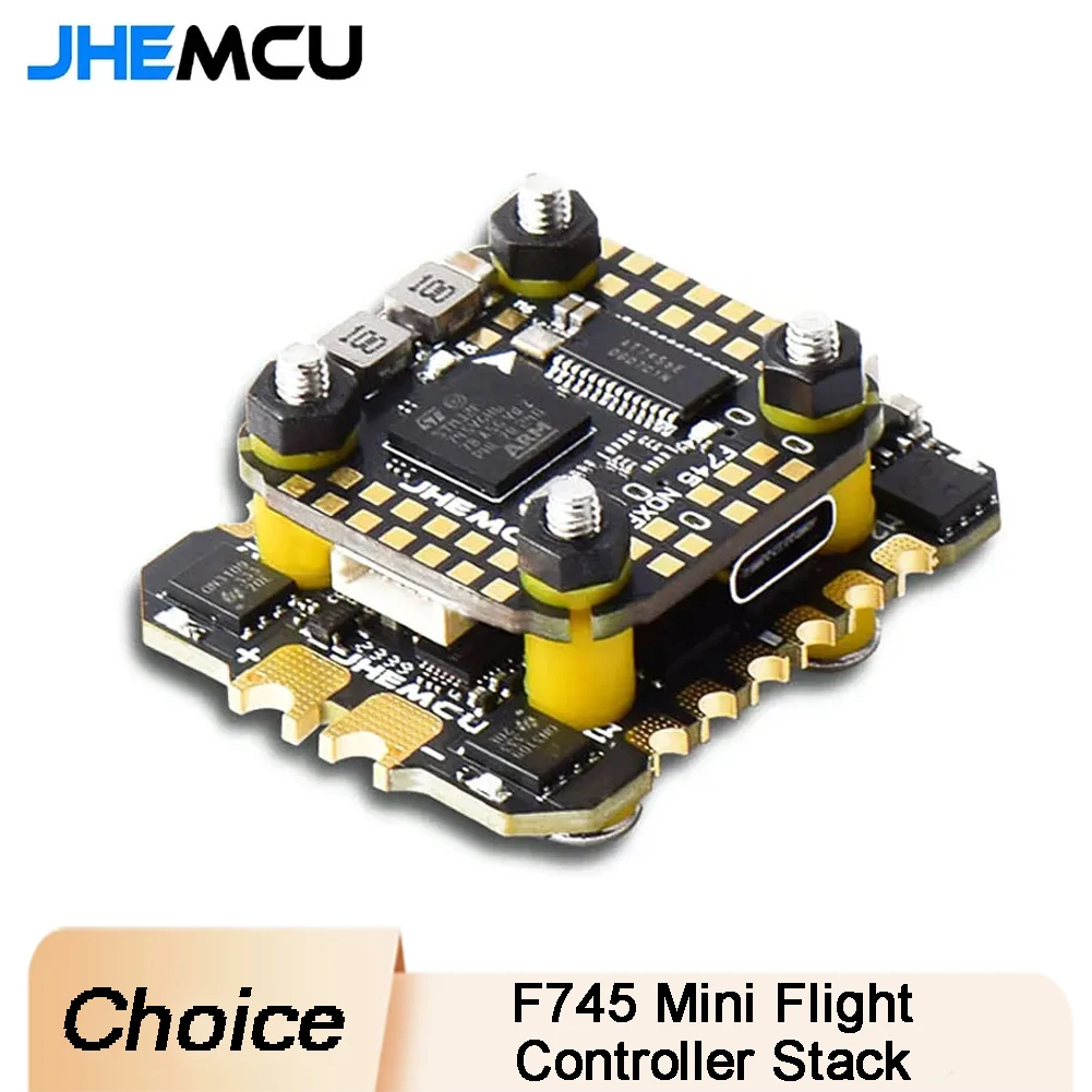 

HEMCU F745 Mini Flight Controller Stack ICM-42688-P F745 Flight Controller AM32 45A 60A 4in1 ESC 3-6S for RC FPV Drones