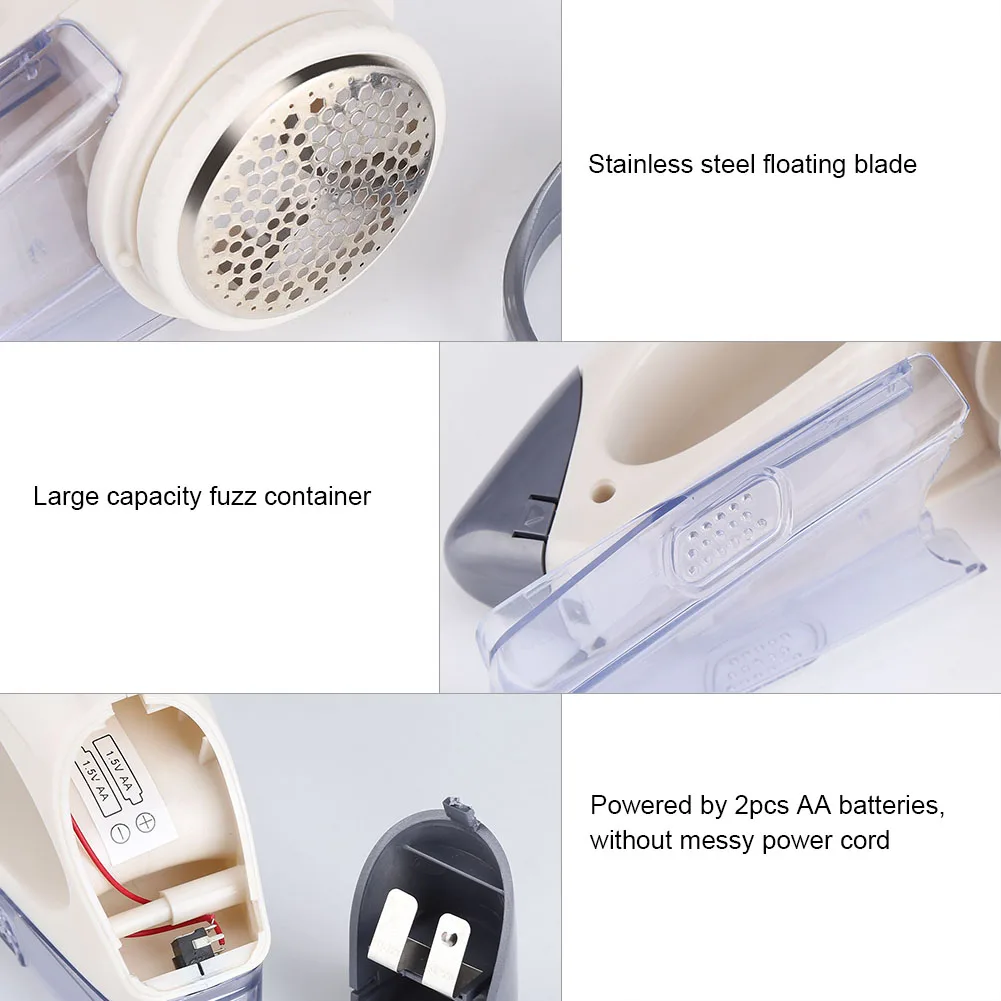 Clothes Fuzz Remover Fabric Defuzzer  Portable Battery Powered  Quickly and Effectively Remove Fluff Lint Bobbles Fuzz
