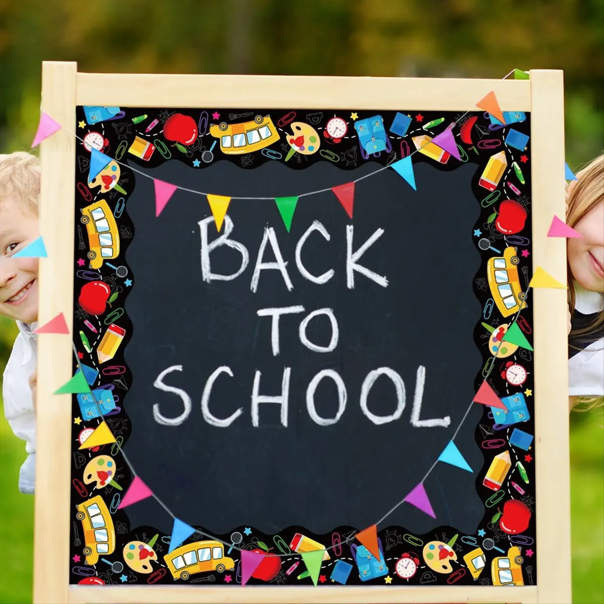 lillili Back to School Bulletin Board Border Self Adhesive Scalloped Trim Border Sticker 67.9ft for School Classroom Decor Black