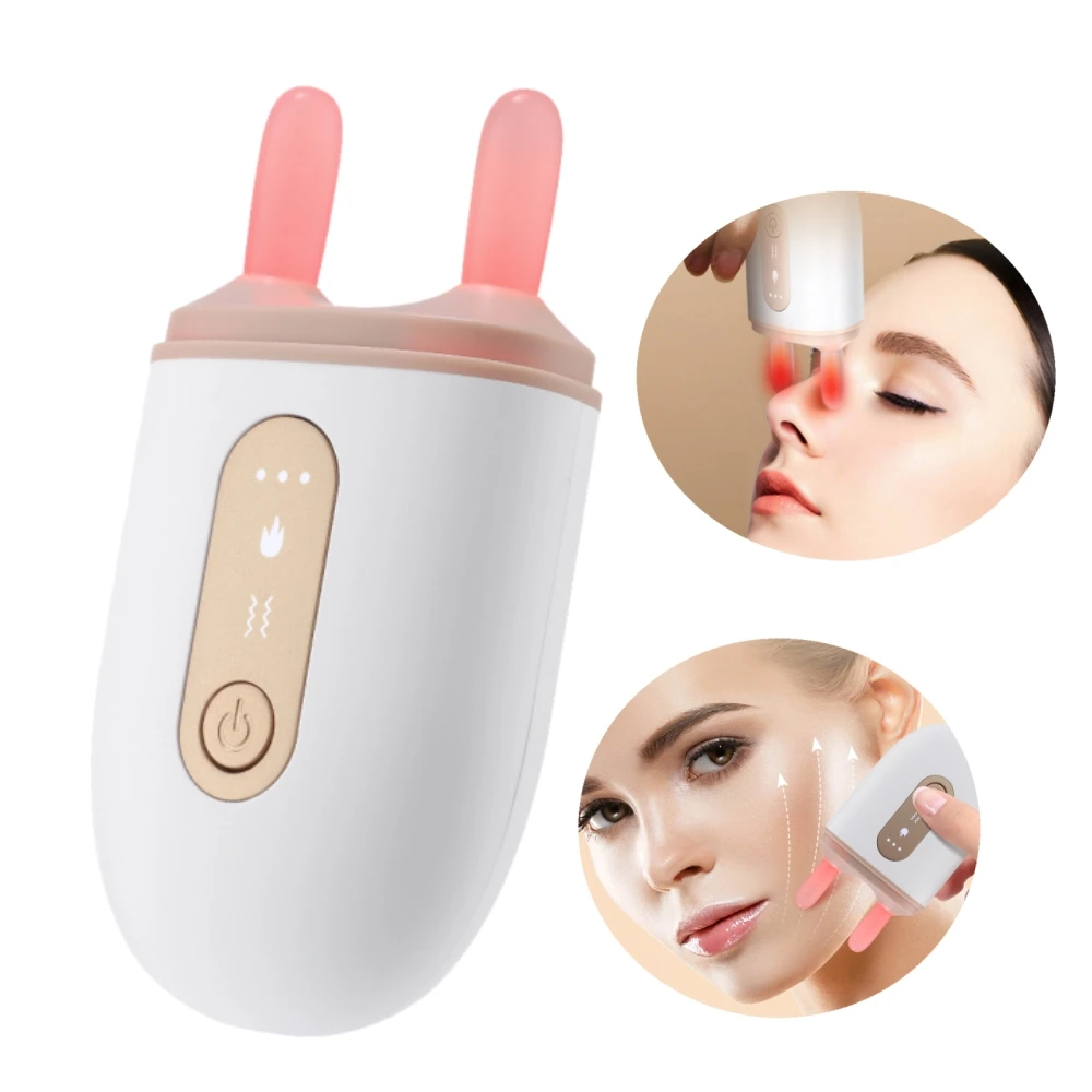 Nose Face Lifting Massager High Frequency Ultrasonic Pulse Infrared Vibration Nose Bridge Shape Jade Warm Scrape Beauty V Face