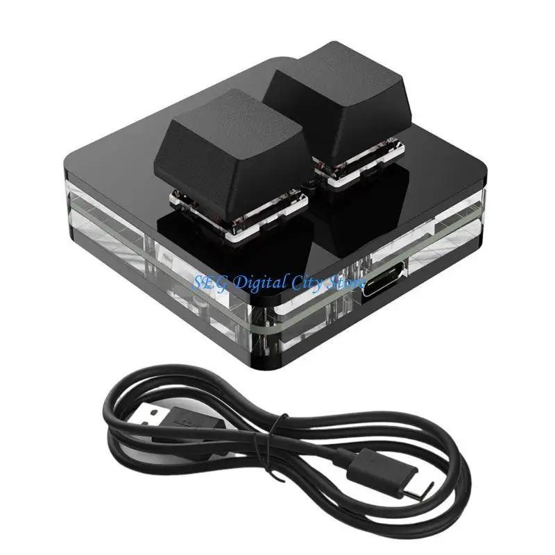 U75B Nhẹ 2 Bàn phím chơi game chính, bàn phím cơ học USB C có màu cho trò chơi nhịp điệu và năng suất