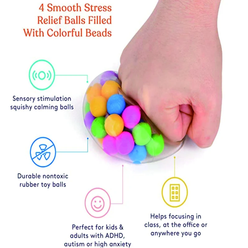 Rainbow Squeeze Ball Squeeze Squishy Antistress Funny Toy Squeezable Squishy Toy Stress Relief High Quality Squeeze Ball Toys