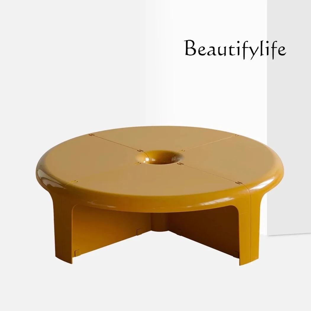 

Medieval retro coffee table can be split and spliced combination coffee table creative sofa side table
