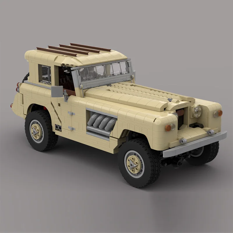 Speed Racing Car Model MOC Building Bricks Longnose Compact SUV Modular Technology Children Holiday Gifts Assemble Toys Suit