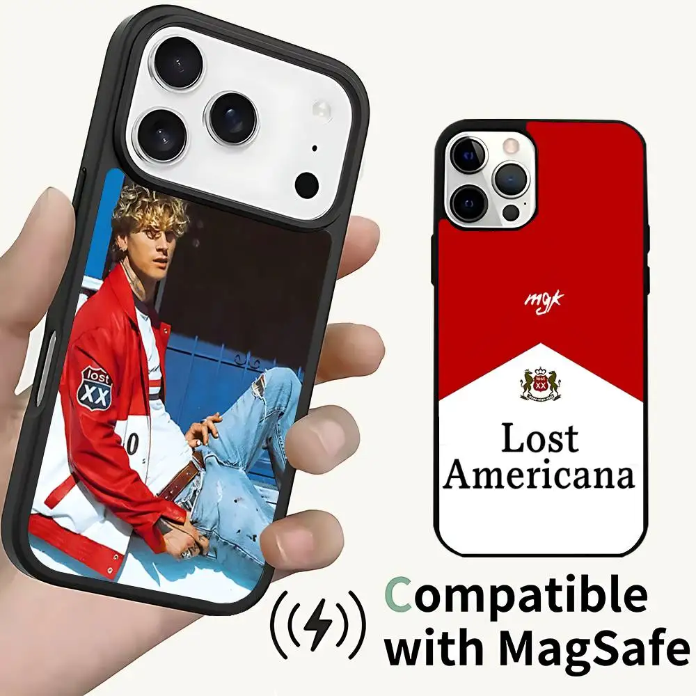 

Magnetic Wireless Charging Case For iPhone 11,12,13,14,15,16,17,Pro,Max,Plus M-MGK LOST AMERICANA Shockproof Cover