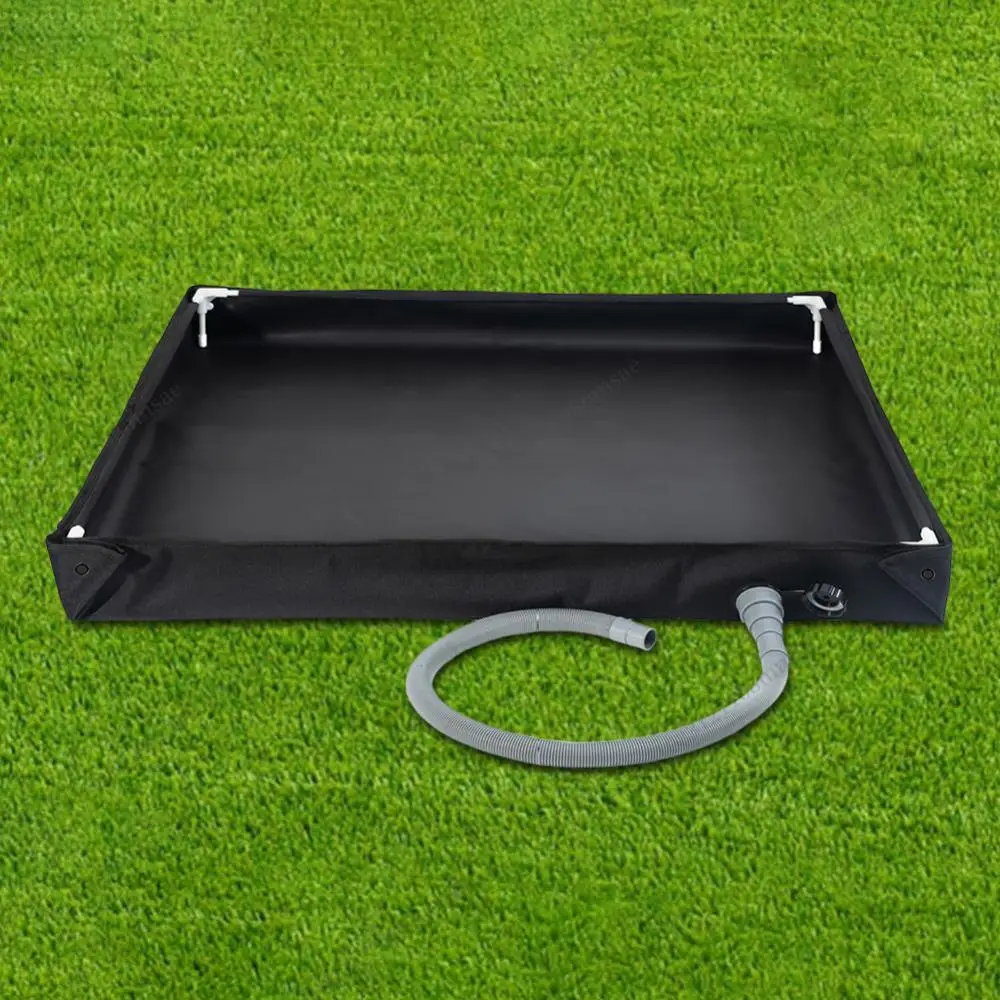 

Outdoor Bathing Shower Pan Portable Camping Shower Trays Floor Base with Telescopic Drain Hose Foldable Camping Tent Shower Base