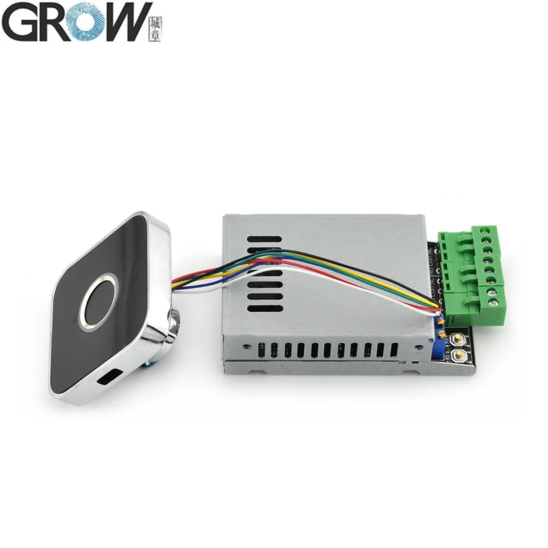 GROW 2 リレー K220 DC10-24V 出力、管理者/ユーザー R502-AW 指紋アクセス制御ボード付き、0.5 秒～60 秒のセルフロック機能