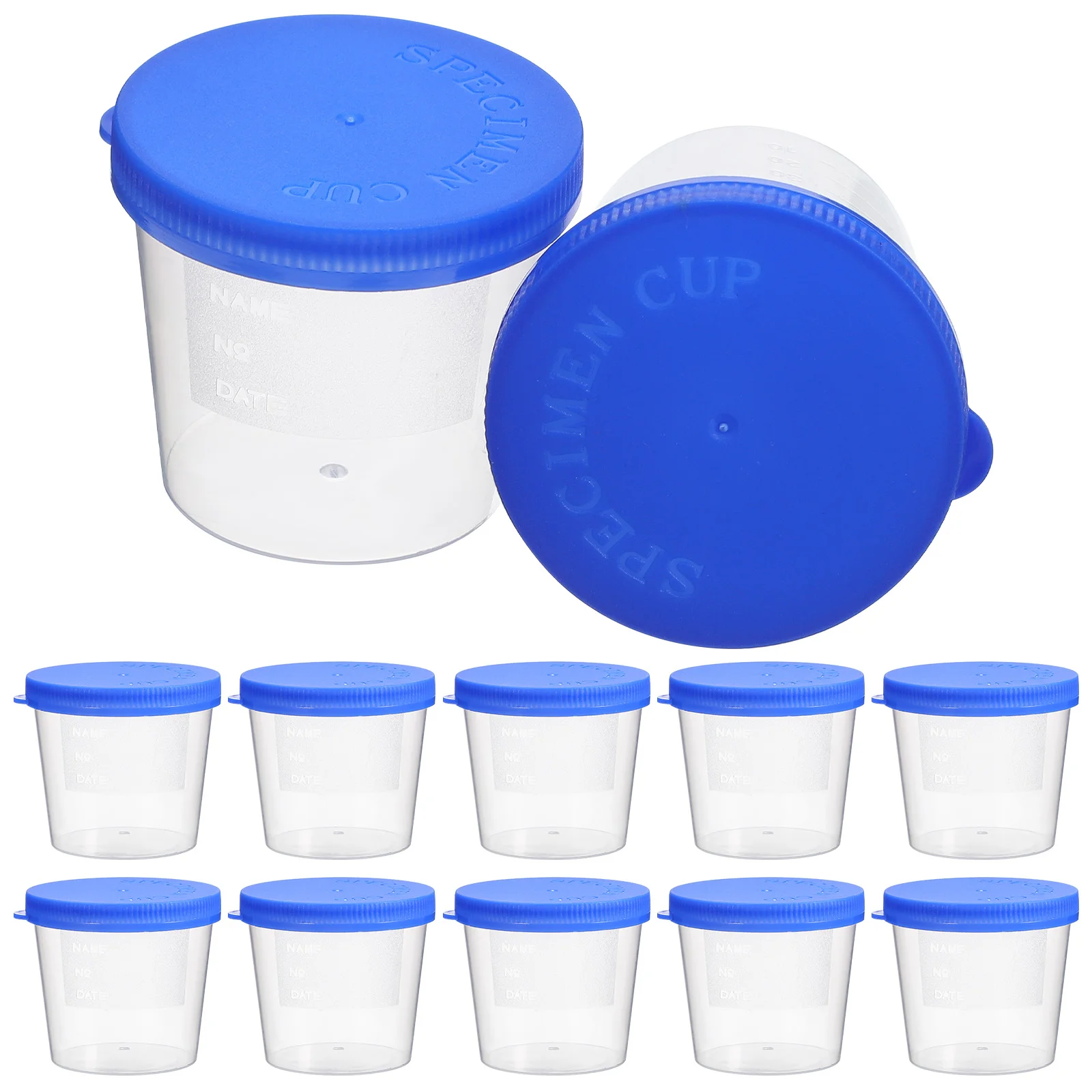 30 Pcs Disposable Sputum Cup with Lid Urine Specimen Containers Medical Sample Foldable Cover Pp Fecal Nurse