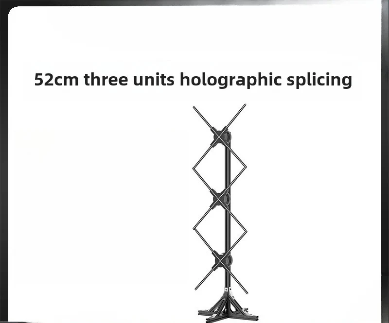 Naked eye 3d holographic fan projector LED light display advertising machine large size 52cm