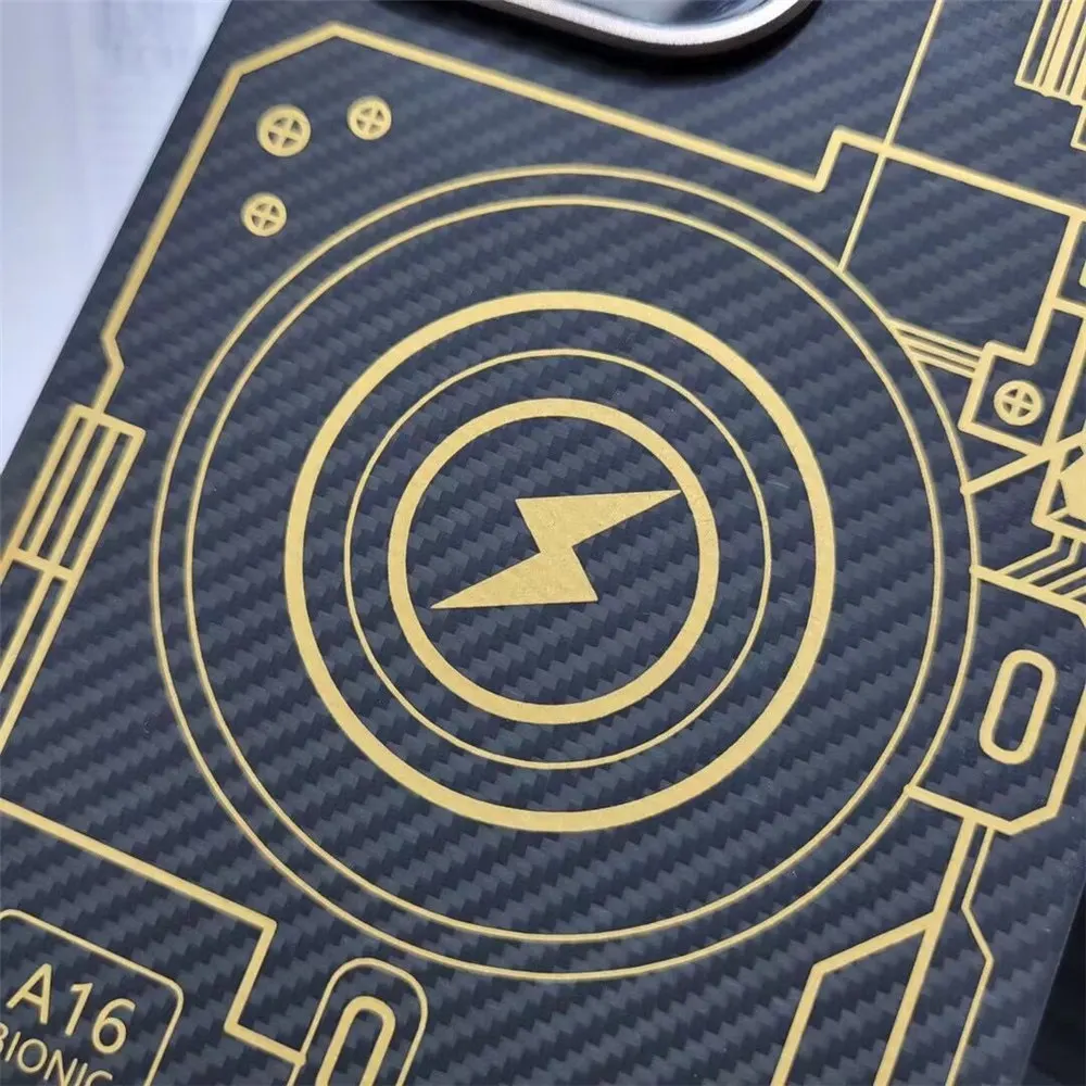 Capa Carbon Fiber Aramid para iPhone, Capa Armor para Placa de Circuito, Original, 14 Pro Max, 14 Pro