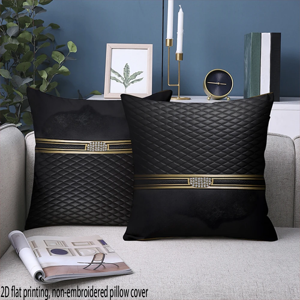 Sarung Bantal Hitam Mewah 2D F - Pillow Cover 20X20 ulasan dan harga