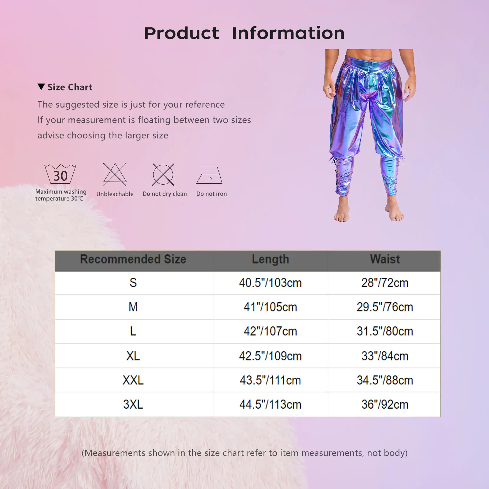 Men Medieval Renaissance Viking Pirate Pants Metallic Ankle Banded Trousers for Halloween Cosplay Party Performance Costume