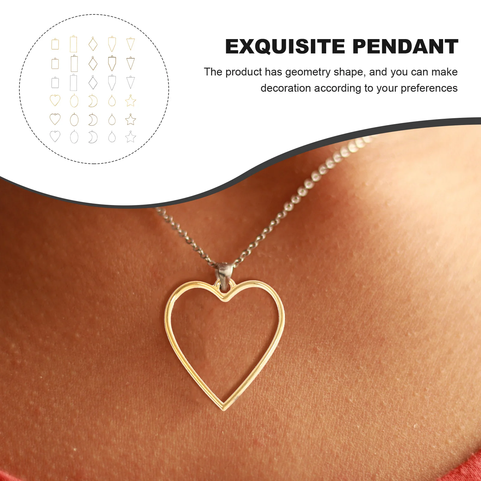 

30Pcs Hollow Decor Safe Durable Fade-Resistant DIY Jewelery Gadget Handmade Supply Mixed Color Jewelry Making Supplies