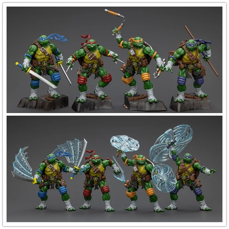 

[IN STOCK] JOYTOY TMNT 1/18 Original Anime Figure Raphael Leonardo Donatello Michelangelo 4PCS Action Figure Toys Gift