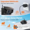 iPoster Caravan Rv 히치 트레일러 충전식 배터리가 포함된 디지털 무선 태양광 백업 카메라 5