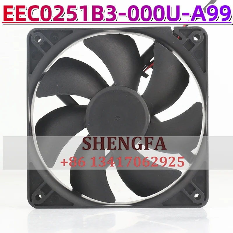 Вентилятор охлаждения SUNON EEC0251B3-000U-A99, оригинальный, новый, 12В, 1.9Вт, 12025, 2-проводной, бесшумный, для преобразователей частоты