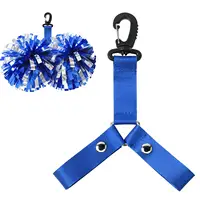 Cheerleading Pompom Holder Cheer Bag Organizer With Snapbutton Durable Hanger For Multiple Poms Cheer Gear Accessory Girls
